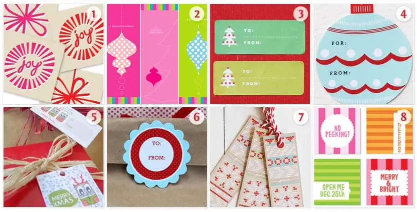 christmas gift tags clipart - photo #41