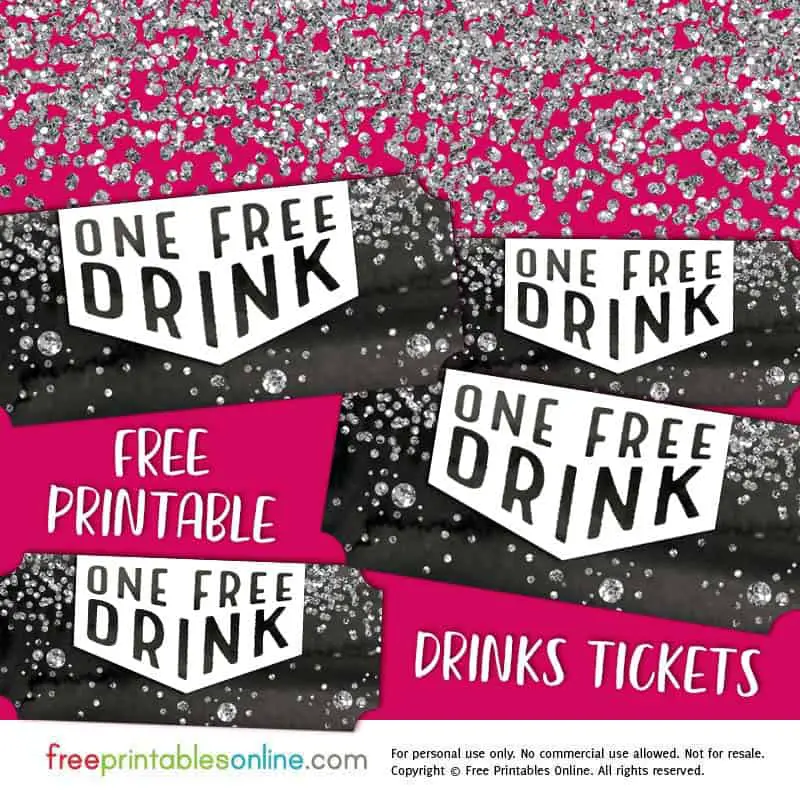 Free template for drink tickets