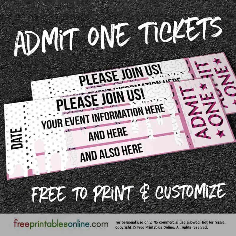 Free Printable Baseball Tickets - Free Printables Online  Baseball ticket  invitation, Ticket template free, Baseball ticket