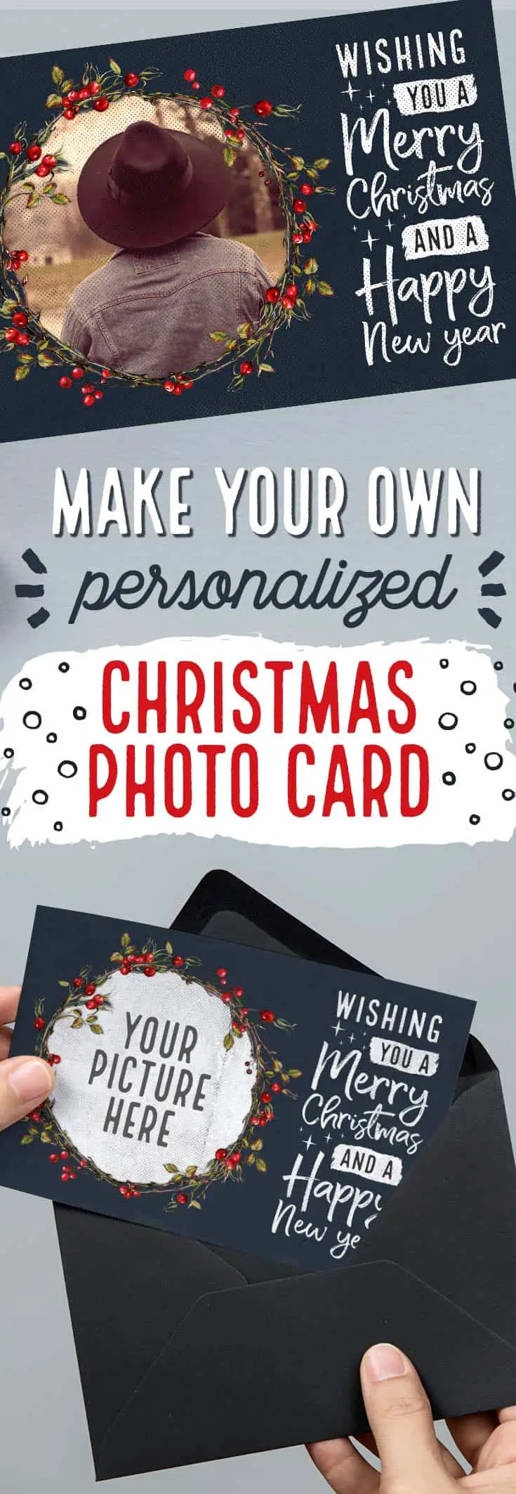 Design my own christmas card with photo
