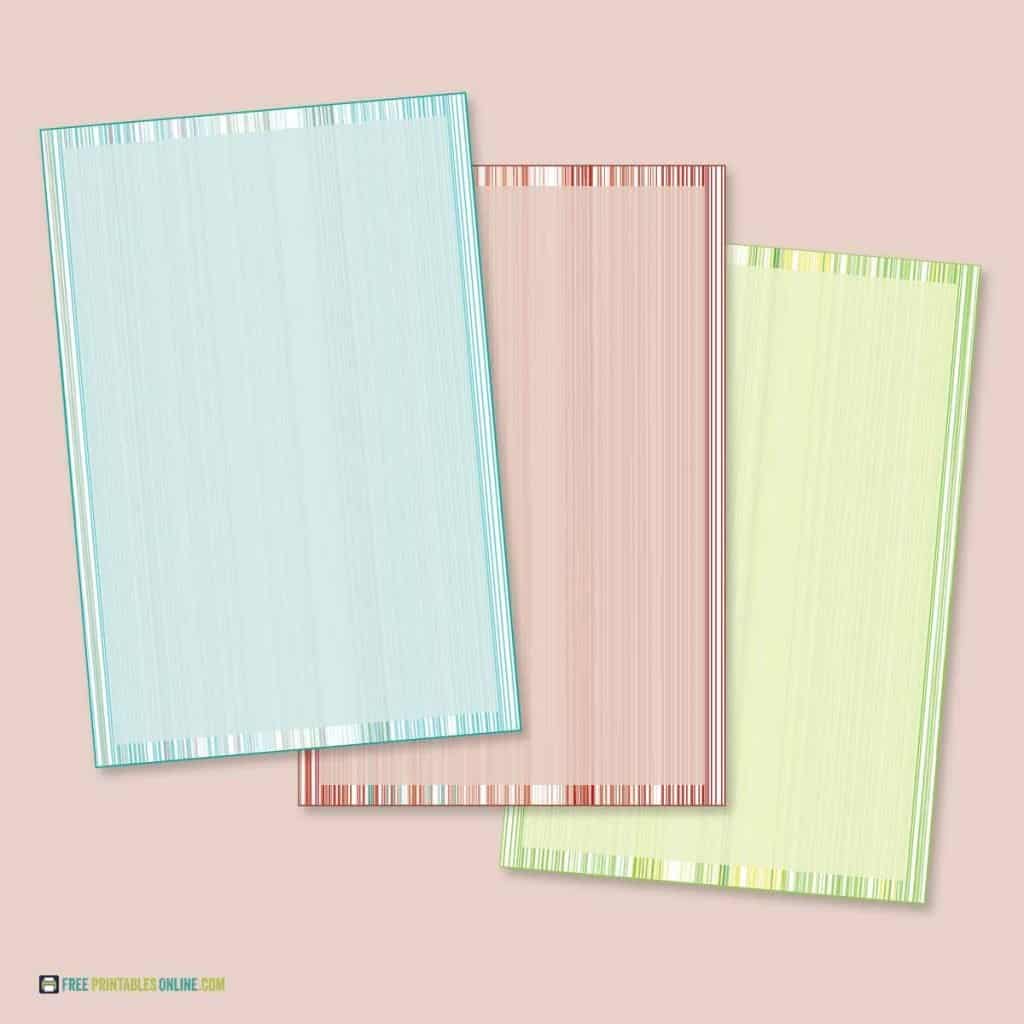 New Wave Stripes Recipe Cards