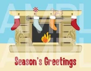 Season's Greetings Printable Card