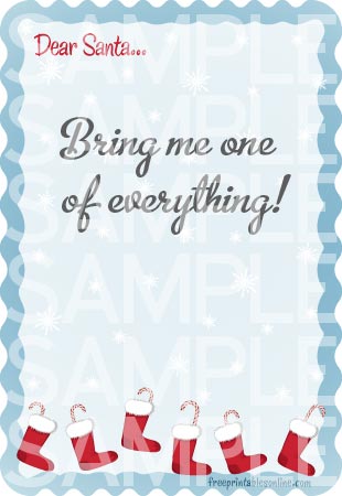 Printable Christmas List