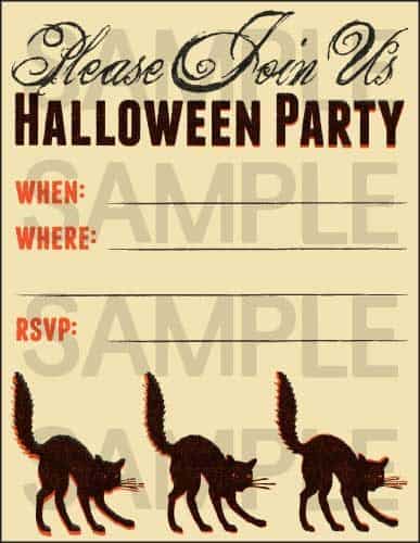 Printable Halloween Party Invitations