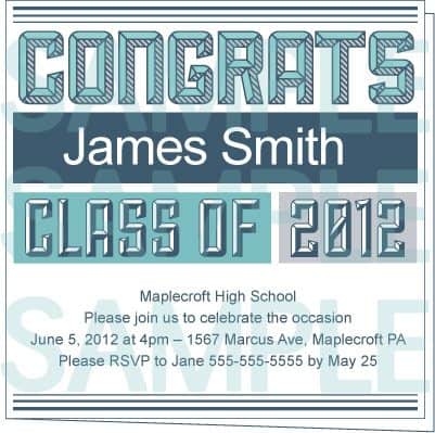 Graduation Invitation 2012