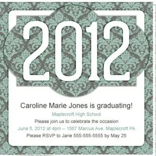 2012 Graduation Invite