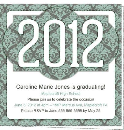 2012 Graduation Invite