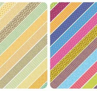 Tight Patterned Printable Washi Tape Stickers