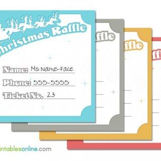 Christmas Raffle Tickets