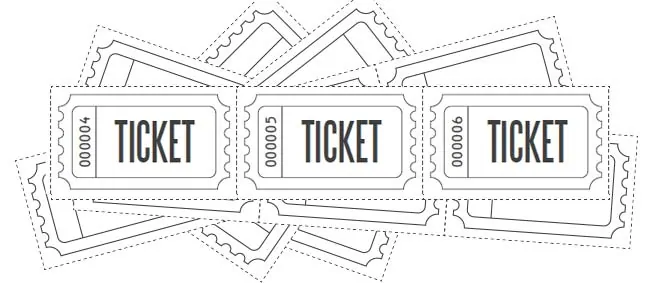 customize printable raffle ticket blanks