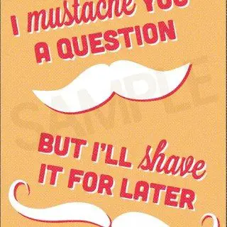 Mustache Card