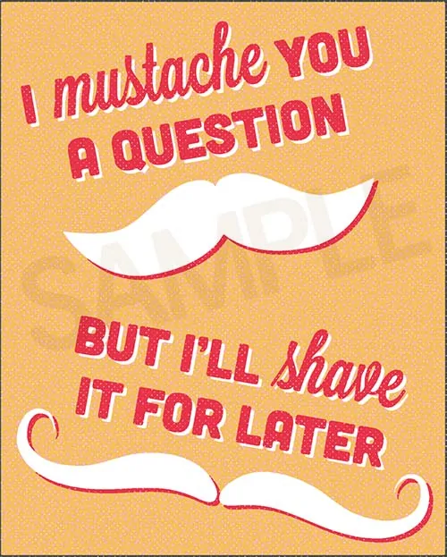 Mustache Card