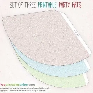 Free Printable Party Hats