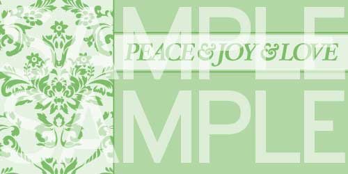Damask Peace Joy Love