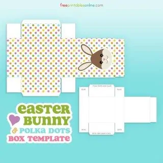 Easter Bunny Box template