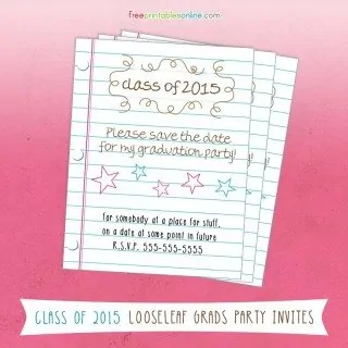 2015 GRADUATION SAVE THE DATE CARDS