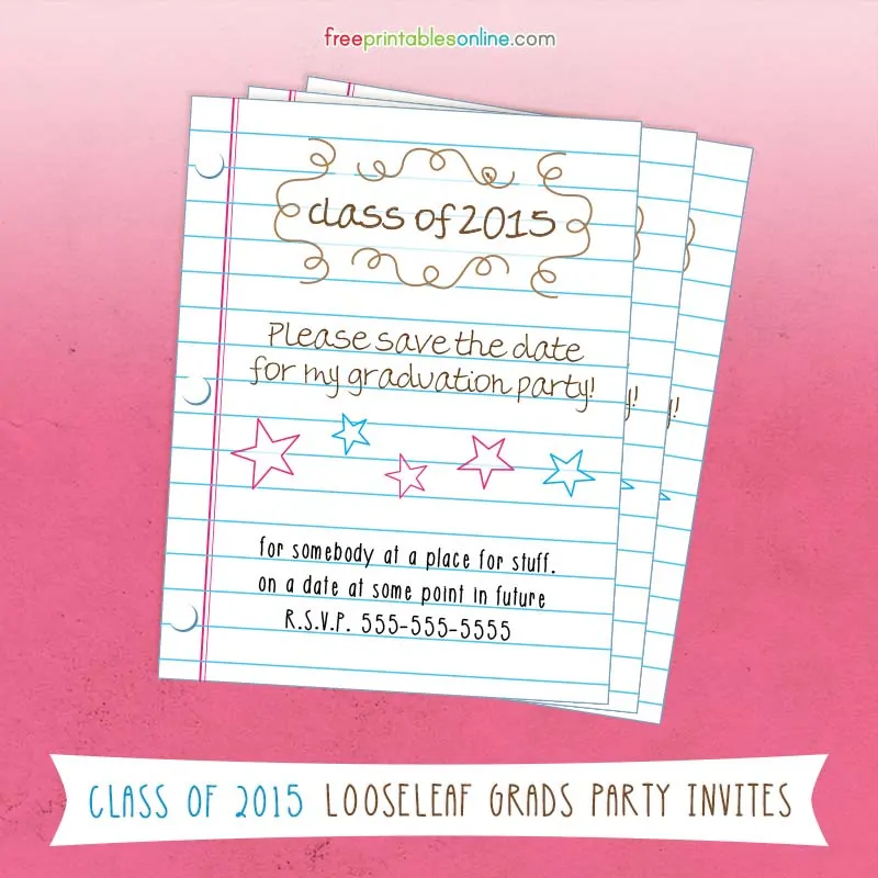2015 Graduation Save the Date Cards