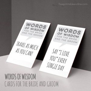 Wedding Archives Free Printables Online Words Of Wisdom For The Bride And Groom