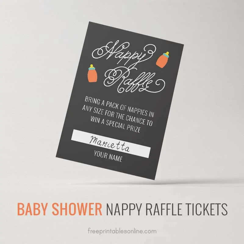 Nappy Raffle Tickets