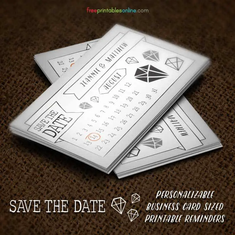 Personalized Save the Dates