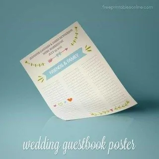 Wedding Guestbook Poster