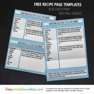 Recipe Page template