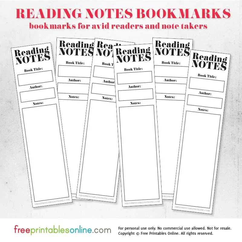 reading-notes-bookmarks-to-print