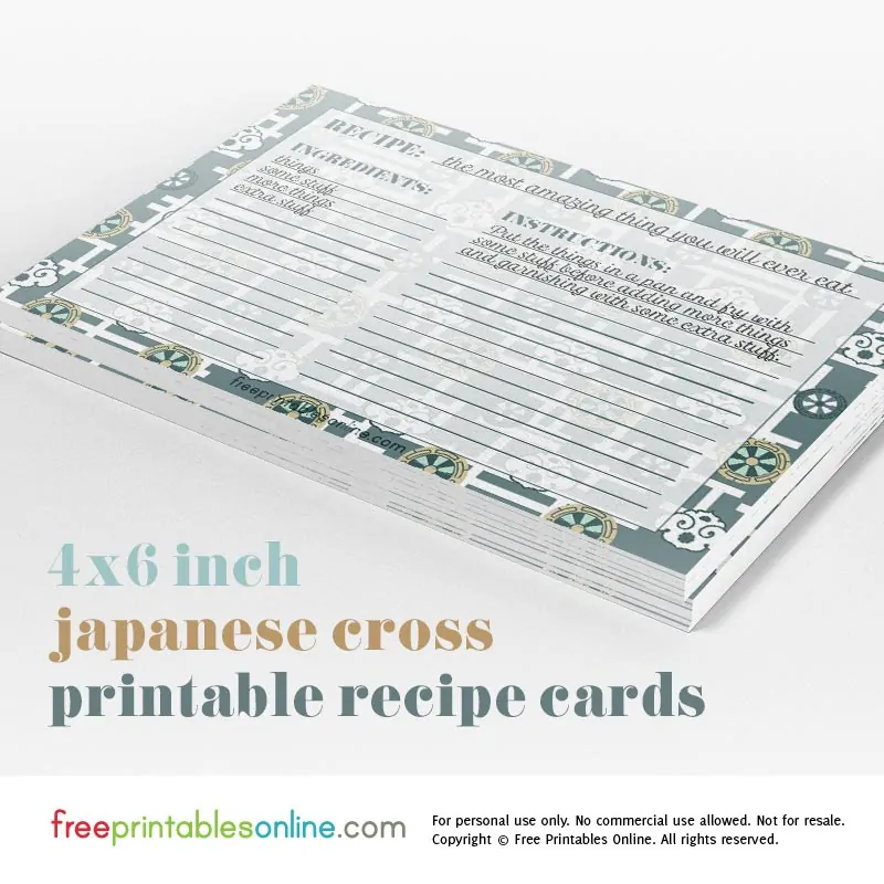 4x6 recipe cards