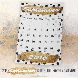 Printable September 2016 Calendar