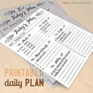 Today's Plan Daily Planner