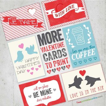 Free Valentine Cards to Print