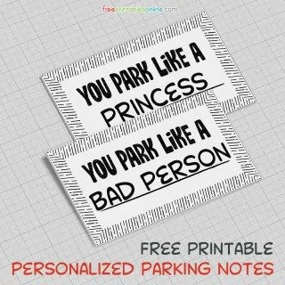 Personalized Parking Notes