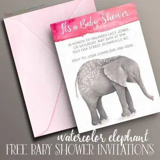 Cute Printable Baby Shower Invitations