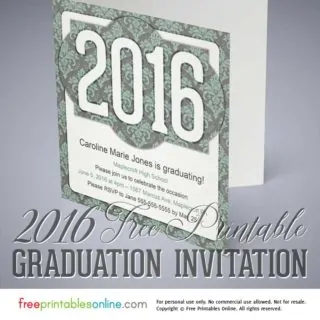 2016 Graduation Invitation
