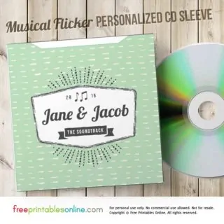 Personalized CD Envelope