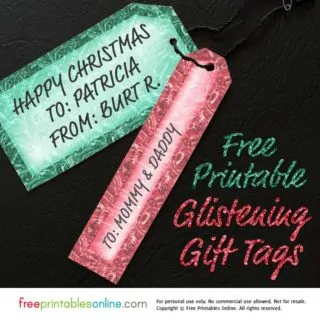 Printable Christmas Gift Tags Template
