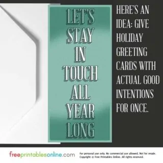 Stay in Touch Greeting Card