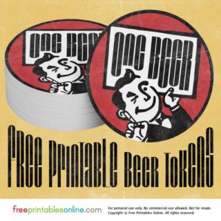 Printable Beer Token