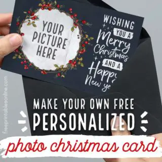 Make your own photo Christmas Card