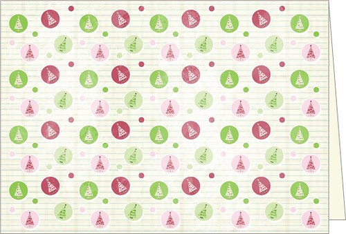 Yuletide Polka Printable Christmas Card