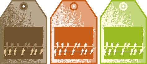 Bird on a Wire Gift Tags