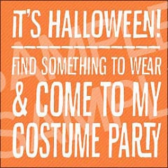 Free Costume Party Halloween Invitations