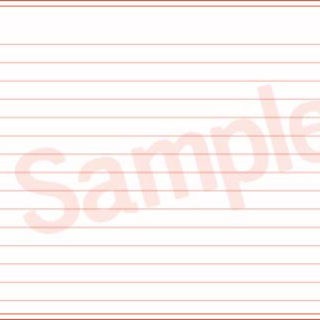 Doubled Sided Lined Recipe Cards