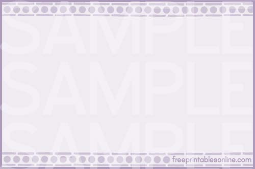 Green and Purple 4x6 Printable Recipe Cards