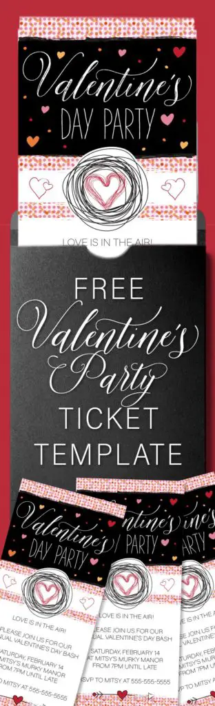 Valentine's Day Party Invitation Template