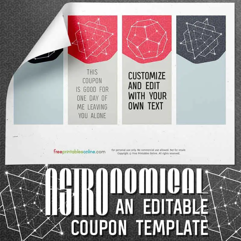 Cut out coupon shape Royalty Free Vector Image