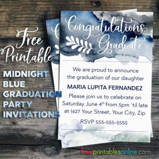 Congratulations Graduate Invitation