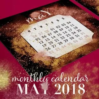 Printable May 2018 Calendar