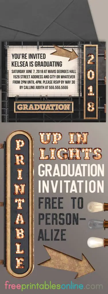 Personalized 2018 Graduation Invitation