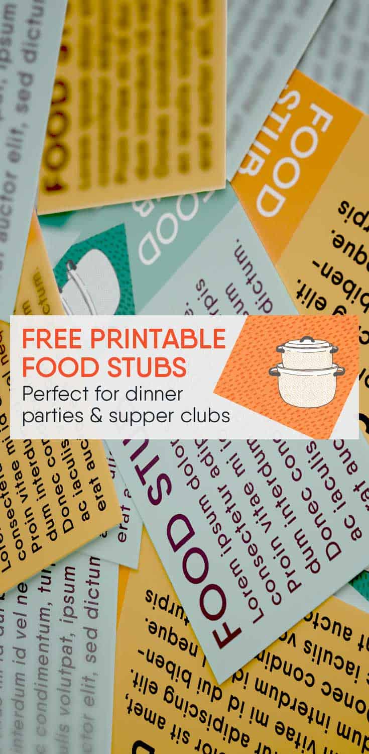 create free business printable cards Printable  Free (Tickets) Online Printables  Free Stubs Food